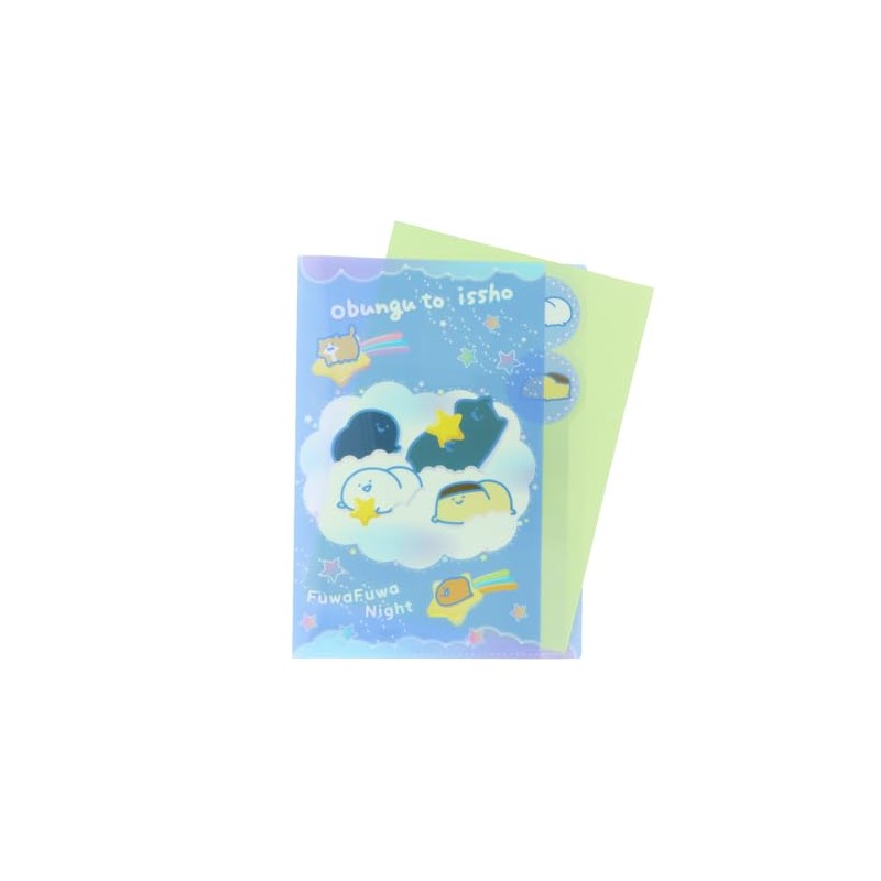 Sunstar Stationery S2173115 Stationery Goods, Clear File, 5 Pockets, Fluffy