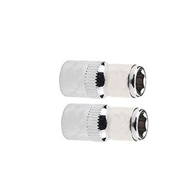 POWERTOOL Drive Socket Adapter 1/4" Hex Shank Socket Adapter Screwdriver Bit Holder for Screwdriver and Ratchet Wrenches (2PCS,4.5MM)