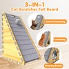 Felt Cat Scratchers for Indoor Cats, 27.5'' Triangular Vertical Cat