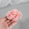 Mecool 3.15" Chiffon Rose Hair Clip for Weddings Party Brooch