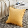 Fancy Homi Pack of 2 Boho Yellow Decorative Throw Pillow