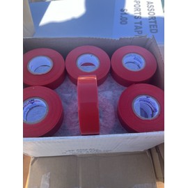 Cantech Vinyl Sock Hockey Tape 36 Rolls .94” By 27yds Cantech Brand Red