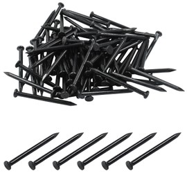 Hordion 100pcs Hardware Nails 2 inch, Carbon Steel Point Tip Cement Nails Masonry Nails for Concrete Brick Woodworking Picture Hanging