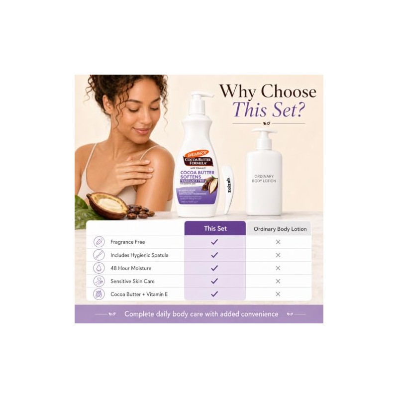 Palmer's Fragrance-Free Body Lotion with Nourishing Cocoa Butter 400ml -