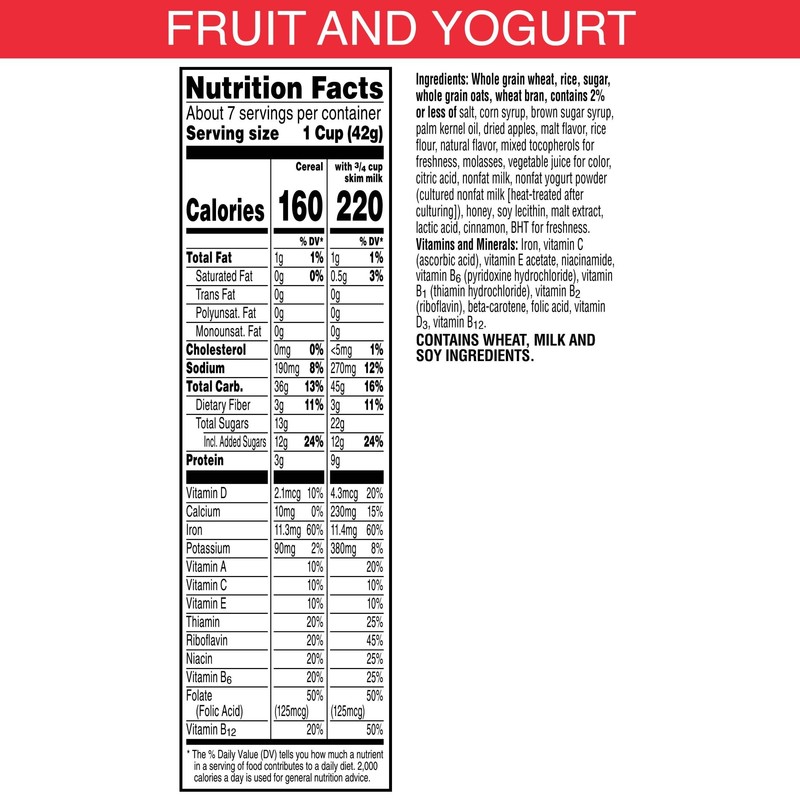 Kellogg's Special K Breakfast Cereal, Family Breakfast, Fiber Cereal, Fruit