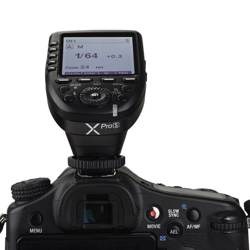 Godox Xpro-S TTL Wireless Flash Trigger 1/8000s HSS TTL Convert-Manual