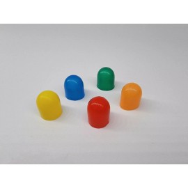 Tanin Electronix (10 qty) ORANGE 10mm T10 168 192 bulb color caps covers Toyota Honda Import