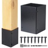 WOCEPU Stainless Steel Adjustable (Range 3.3"-6") Post Protector, Protects Wooden