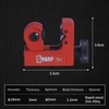 Sharp-Tec 3-22mm Mini Tube Cutter, Adjustable Zinc Alloy Pipe Cutter