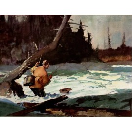 Roy Martell Mason - BATTLE OF THE WILDERNESS  Trout Fly Fishing Print 13x19" Exc