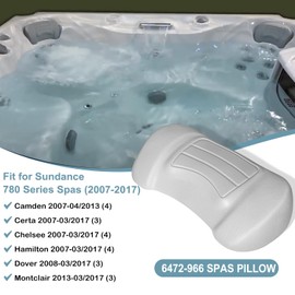 Spas Replacement Pillow 6472-966 Fits for Sundance 780 Series Spas (2007-2017), Replace 6455-469