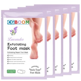 Pack of 5 Foot Mask Callus and Dead Skin Remove Foot Peeling Mask Anti Ageing Exfoliating Socks Foot Peel Mask Callus Socks Exfoliating Baby Feet for Women & Men Classic