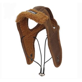 Leconpet Dog Aviator Hat, Dog Winter Pilot Hat with Ear Flaps for Cold Weather (Small, Coffee)