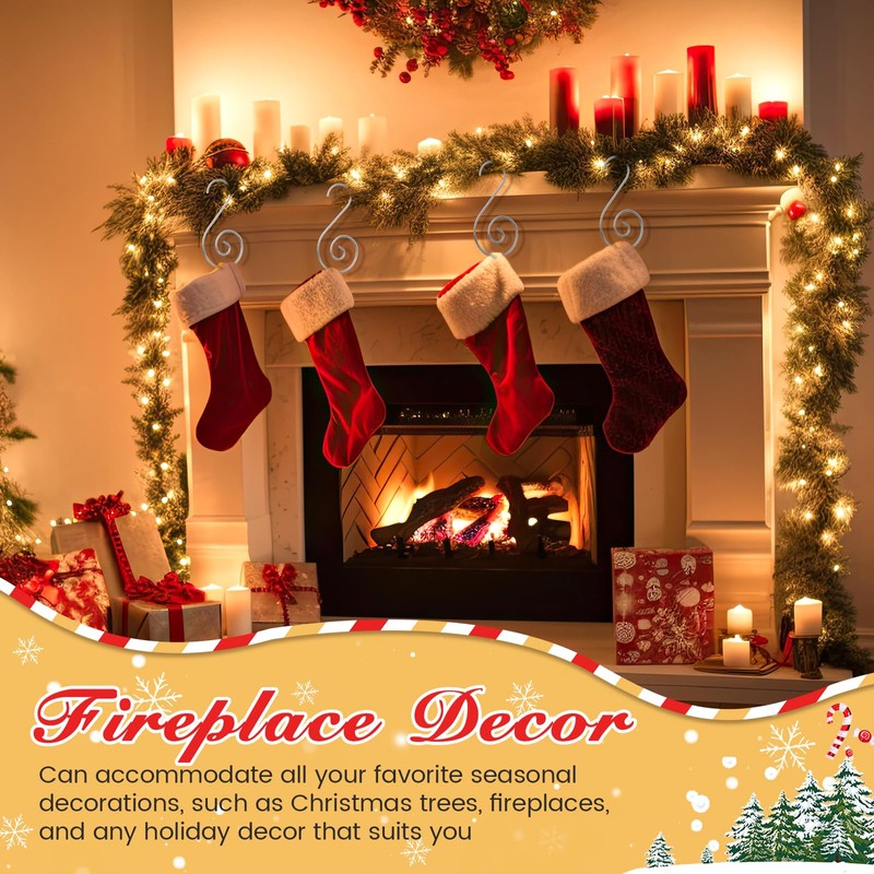200 Pcs Christmas Ornaments Hooks, 2 Inch and 3.1 Inch