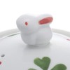Pottery Arita Ware Four Leaf Clover Pot (With Rabbit and