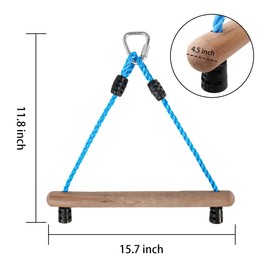 Ymeibe Kids Ninja Monkey Bars 2 Packs for Slackline Accessories for Slackline Obstacle Course for Backyard Attachments to Most Any Home Playground Equipment Sets