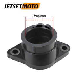 JetsetMoto TW1-IN5 Manifold Carburetor Insulator Intake for TW200 1987-2010 Heavy Duty Rubber External Parts Box Included Easy Installation