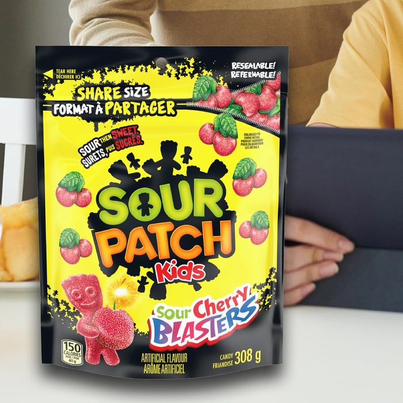 Maynards Sour Cherry Blasters Candy, 355 Gram/12.52 ounces {Imported from