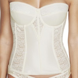 Dominique Women's Lace Longline Corset Full Figure Bustier Bra #8949 (32A-48G)