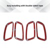 SQQP Carbon Fiber Inner Door Handle Cover Trim Ring Kit