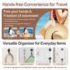 Magnetic Hat Clip for Travel on Bag,Strong Magnetic Silicone Adjustable