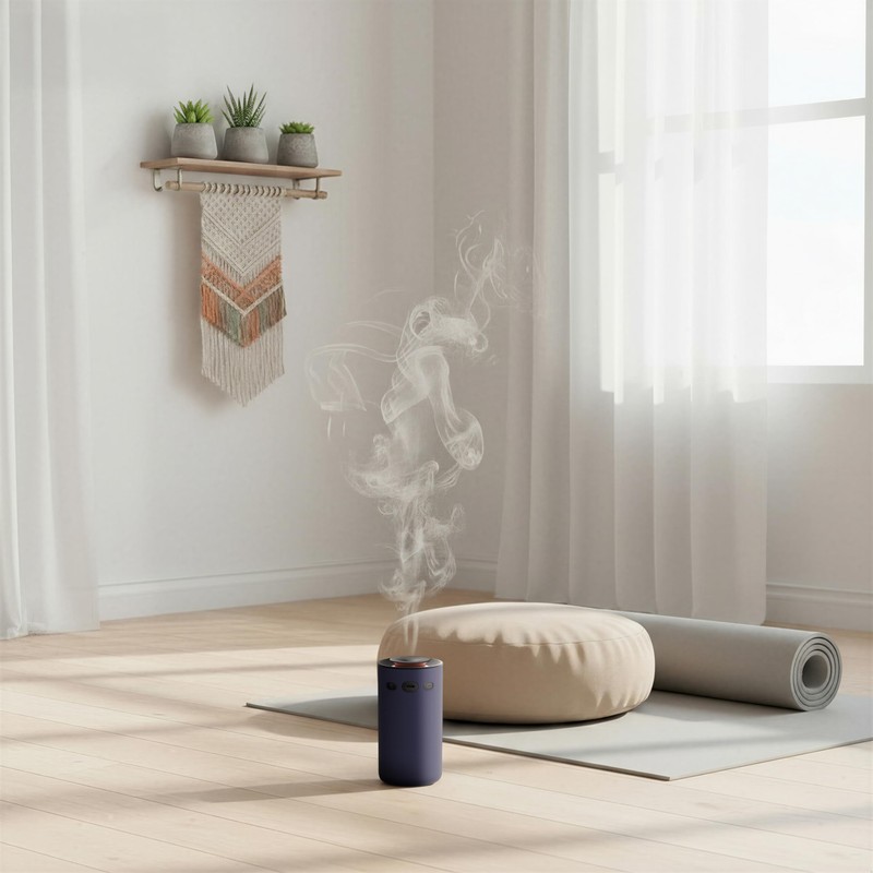 Aromabot Waterless Essential Oil Diffuser, Smart Portable Nebulizing Waterless Diffuser