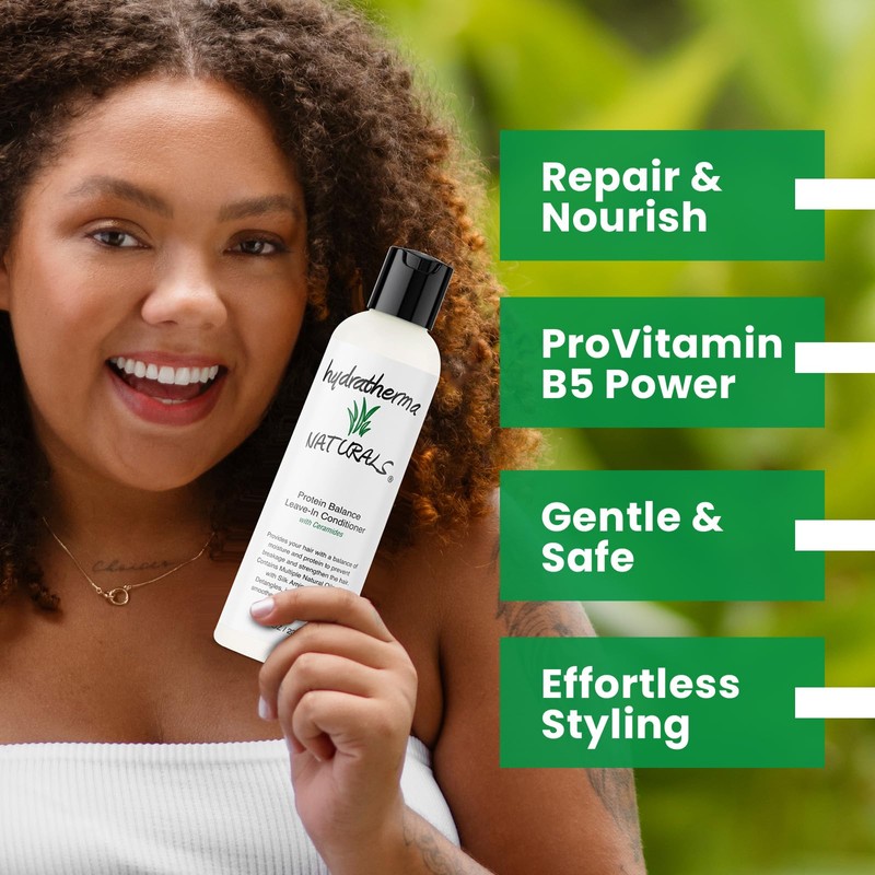 HYDRATHERMA NATURALS Protein Balance Leave-in Conditioner, 8 Oz