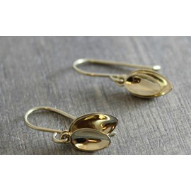 Lotus Petal Gold-Plated Sterling Silver Earrings (Norway)