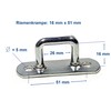 EnB, Eye Plate, Bow Clam, Strap Ramp, Various Sizes, Extremely