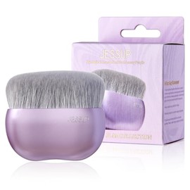 Jessup Brocha Base Maquillaje Fluido,Brocha Kabuki Grande Pinceles Maquillaje Base para Difuminar, Pulir,Contorno y Aplicar, Morado SF003