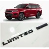 Grand Cherokee Matte Black Rear Limited & L Emblems Badge