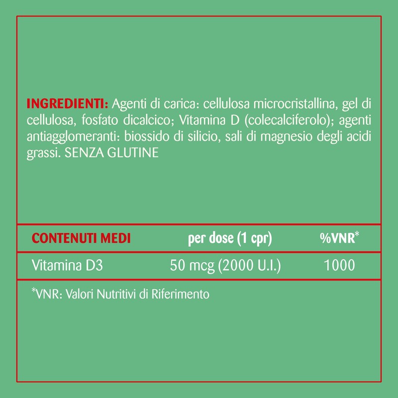 Matt, Vitamina D 2000 U.I., Integratore Alimentare per le Difese
