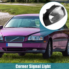 X AUTOHAUX Clear Turn Signal Light Lamp Front Right Side Corner Signal Light for Volvo S80 1999-2006