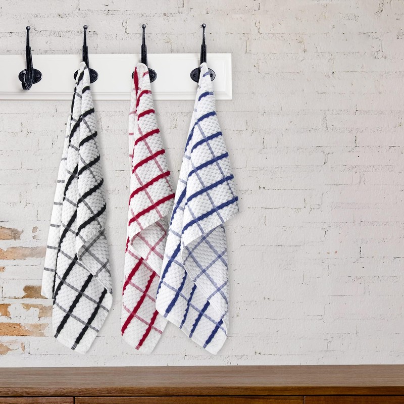 VL Luxury Tea Towels - 6 Pack Large Tea Towels