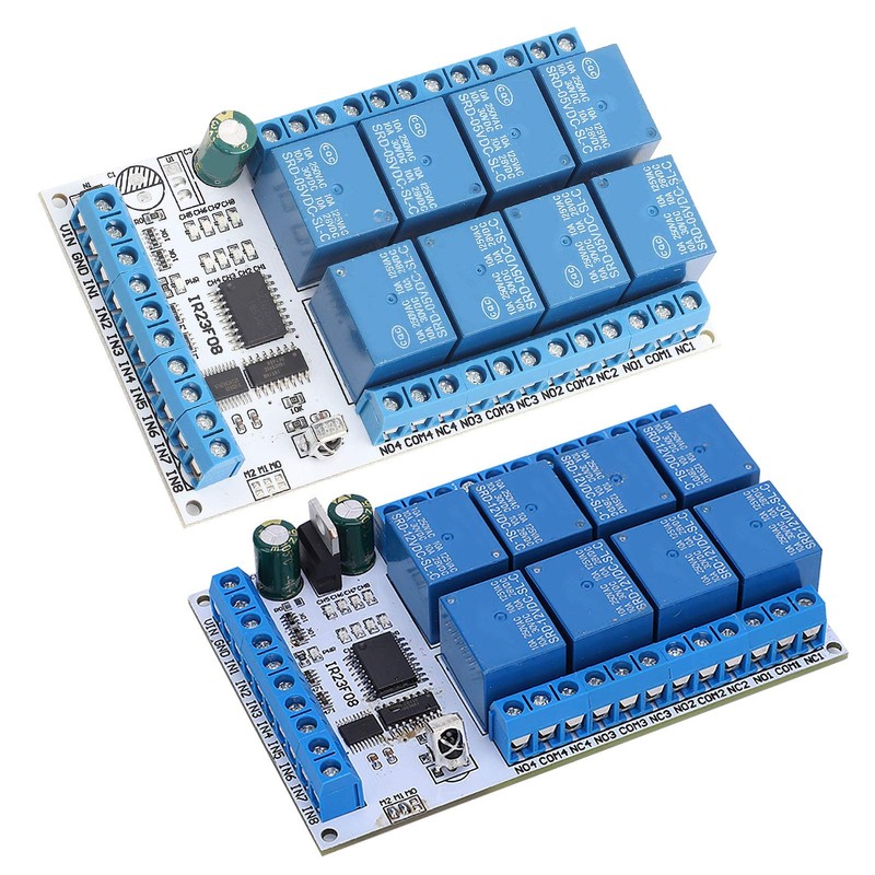 Eujgoov 8 Channel Relay Module Control Board DC 5V/12V Switch