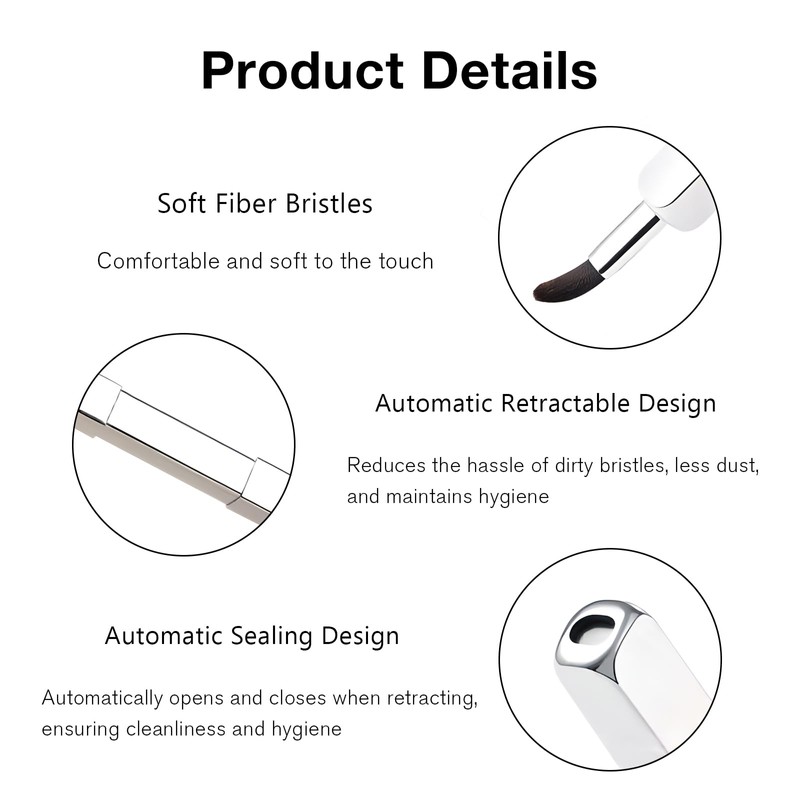 Lip Brush Applicators-Retractable Exquisite Professional Lipstick Brushes- Lipstick Gloss Makeup