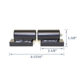 5" Steel Barrel Hinge for Driveway Gates Heavy Duty Weld on Ball Bearing (Pair)