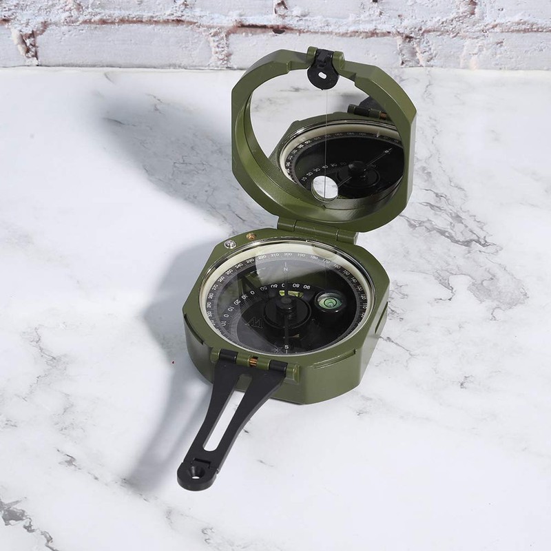 Hiking Compass, Waterproof Professional Military Compass Outdoor Survival Compass with