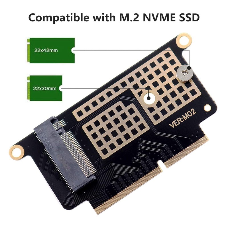 Nockchawon Replacement M.2 NVME SSD Convert Adapter Card Upgrade for