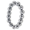 14mm Terahertz Stone Bracelet Promote Circulation Round Beads Chian Bracelet