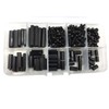 HVAZI 280PCS M2.5 Female-Female Nylon Hex Spacers Standoffs Screws Nuts