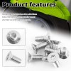 NoBrand 8PCS Brake Rotor Screws, Brake Rotors Front and Rear