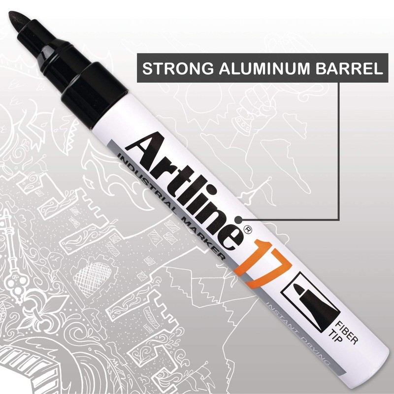Artline Ek-17 1.5mm Fibre Nib Marker - Black