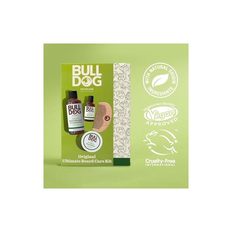 BULLDOG SKINCARE Original Ultimate Beard Care Kit for Men