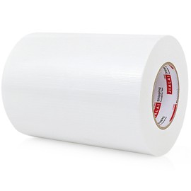 JIALAI HOME 8" White Duct Tape, Industrial Grade 8 inches x 55 Yards (164 ft) Wide Tape Duct, 9 Mil Heavy-Duty, Waterproof, Strong, Flexible, No Residue, for Crafts & Home Improvement
