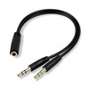 Enhanced Headphone Splitter for PC – 3.5mm Female to Dual