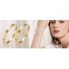 RDISOR Gold Bracelets for Women Friendship Love Bangle Bracelets 14K