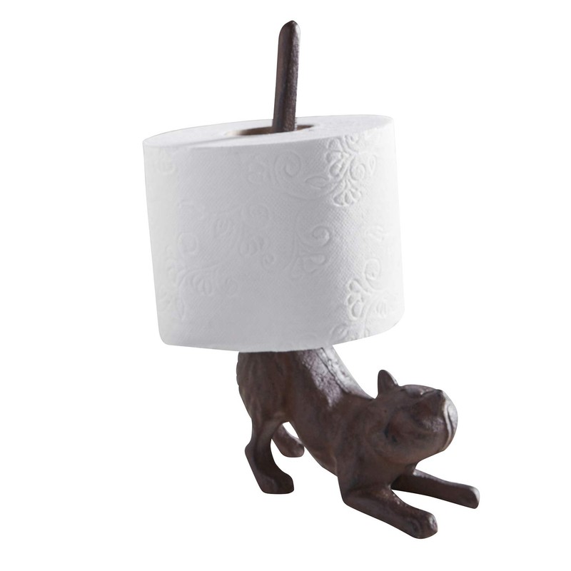 47th & Main Cast Iron Paper Towel Holder, 9.5-Inches Tall,