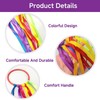 Funver Rainbow Dance Ribbons, 45cm Colorful Gymnastics Rhythm Ribbons with