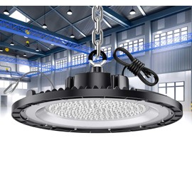 THELUX 150W UFO LED High Bay Lights Super High Brightness 22,500LM for Warehouse, Workshop, Garage - 5000K Daylight, IP65 Waterproof Commercial Lighting (High & Low Bay) LED Shop Lights 1Pack